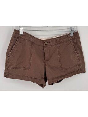 Old Navy Womens Vintage Low Rise Perfect 3 inch Brown Casual Shorts Size 10